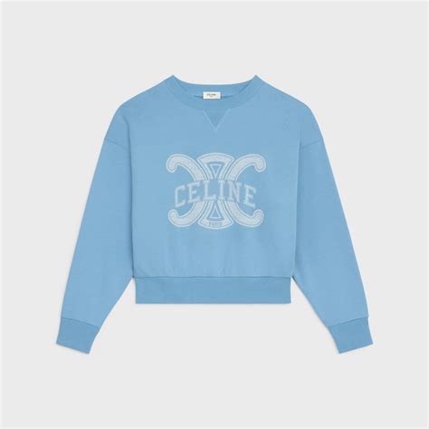 Women's Celine Triomphe sweatshirt in cotton fleece 